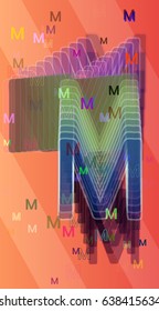M Alphabet design idea