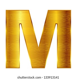 M alphabet emblem