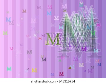 M Alphabet icon idea