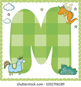 M alphabet letter for kids