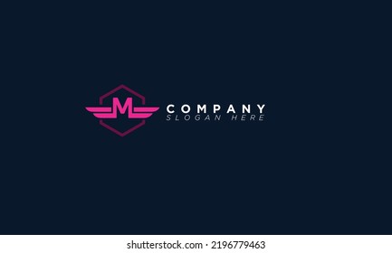 M Alphabet letters Initials Monogram logo 