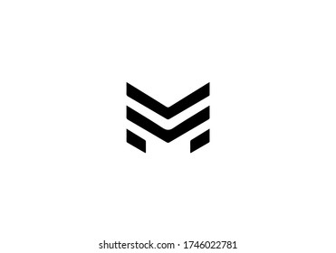 M Alphabet-Logo-Vektor-Symbol