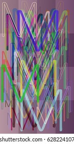 M Alphabet texture design
