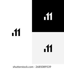Ilustración de icono de Vector de monograma inicial de flecha M
