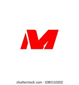M Arrow Logo Template