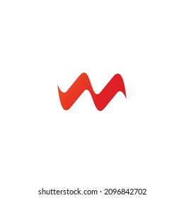 M, AV, N, Letter Wave Logo Template Vector illustration, Symbol For Business Company.