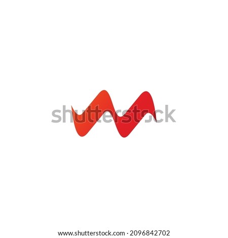 M, AV, N, Letter Wave Logo Template Vector illustration, Symbol For Business Company.