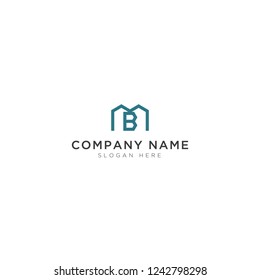 M and B letter abstract Logo Template Design Vector, Emblem, Design Concept, Creative Symbol, Icon