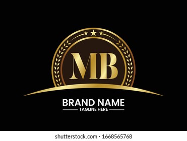 M B MB Initial Letter Logo design vector template, Graphic Alphabet Symbol for Corporate Business Identity