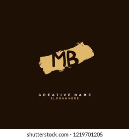 M B MB Initial logo template vector