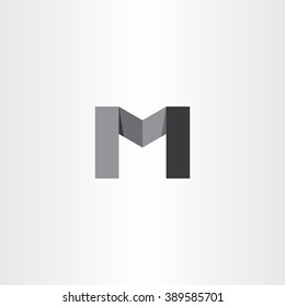 Letter M Line Logo Design Linear Stock Vector (Royalty Free) 1556431625 ...