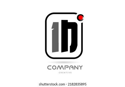 M black and white alphabet letter logo icon design with japanese style lettering and red dot. Creative template for company and business 