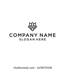 m building logo icon design vector