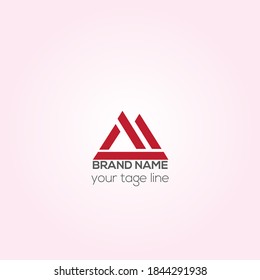 M business vector logo design, AM Creative logo design, cooperate logo, Identity design
