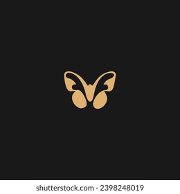 M butterfly letter logo vector design,