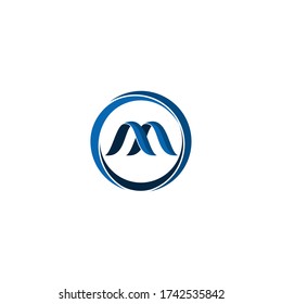 concepto de diseño vectorial de logotipo m y c