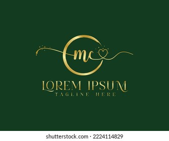M C Feminine curine modern logo