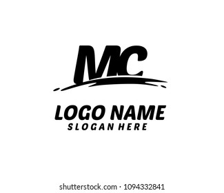 M C Initial logo