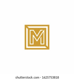M capital letter enclosed in a squar