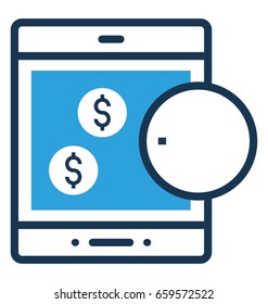 M commerce Vector Icon