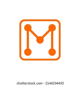 El logotipo de la conexión M puede utilizarse para iconos, signos, logotipos, etc