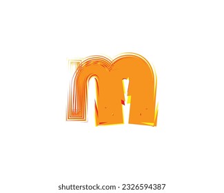 m creative logo design element