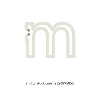 m creative logo design element