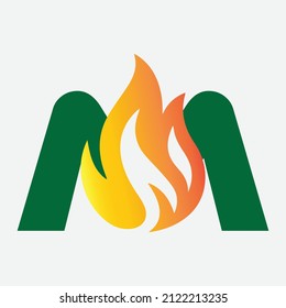 M Creative Restaurant Logo Design