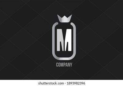 M crown alphabet letter logo for company and corporate. Luxury design. Can be used as an icon for a brand or product