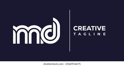 M and D logo design. MD abstract Letters Logo Monogram. This logo design is the process of creating a visual symbol that represents a brand, company, or individual.