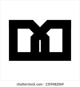 M, DD, DMD, DWD, DYD initials letter geometric logo