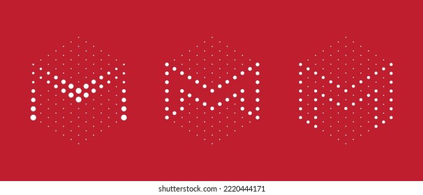 Logotipo de puntos M, logotipos M, logotipos de puntos, punto.