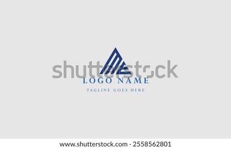 m e Letter Logo Icon Template