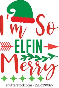 i m so elein merry vector file