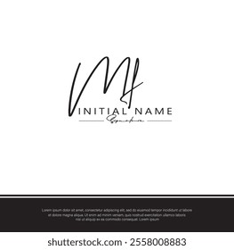 M F MF Initial letter handwriting and signature logo. Beauty vector initial logo .Fashion, boutique, floral and botanical