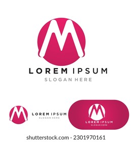 M family Logo Template vector illustration design