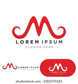 M family Logo Template vector illustration design