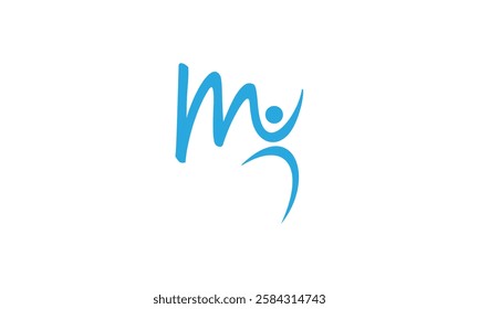 an M fit themed graphic image on a white background. vector graphic base.