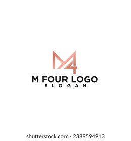 M FOUR LOGO - Vector, EPS10