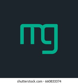 M G joint logo design vector template