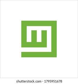 Signo vectorial de diseño del logotipo M G
