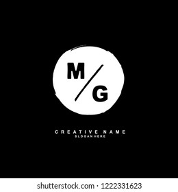M G MG Initial logo template vector