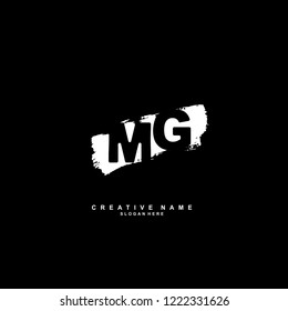 M G MG Initial logo template vector
