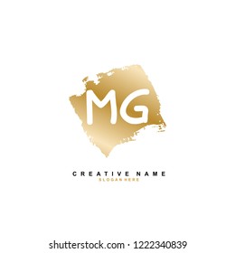 M G MG Initial logo template vector