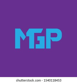 M G P letter logo design.