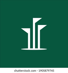 Diseño del logotipo del parque de golf M