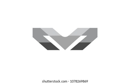 M grey logo, M folding logo