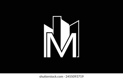 M House Logo Design Template