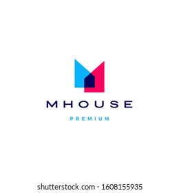 m house logo vector icon illustration	