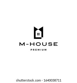 m house logo vector icon illustration	
